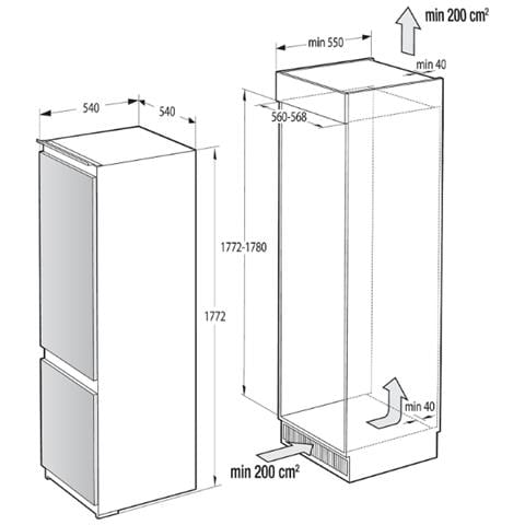 Frigorifero Doppia Porta RB3B250SEWE1 No Frost Classe E Capacità Netta 252 Litri Colore Bianco - Foto 4