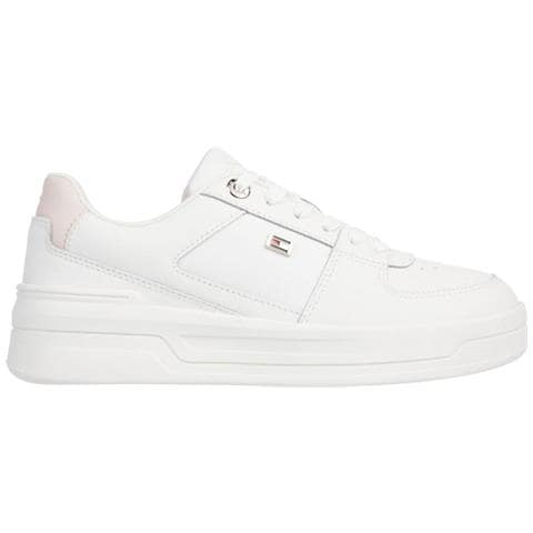 Flag Basket Sneaker Sneakers Pelle Scarpe Donna Beige Eu 36, Fw0fw08081 0la - Foto 1