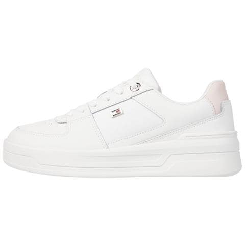 Flag Basket Sneaker Sneakers Pelle Scarpe Donna Beige Eu 36, Fw0fw08081 0la - Foto 2