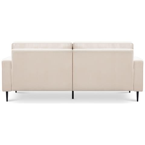 Divano Vintage A 3 Posti Oskar In Velluto A Coste Beige - Foto 2