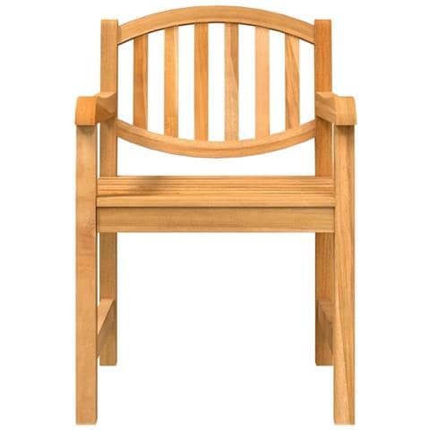 Set da Pranzo per Giardino 5 pz in Legno Massello di Teak - Foto 2