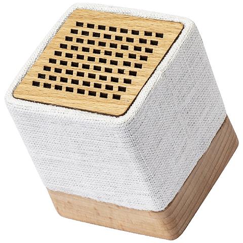 Dam Altoparlante Bluetooth Nature In Canapa E Legno. Potenza Sonora 3w. Batteria 300 Mah 5,6x6,5x5,6 Cm. Colore: Beige Chiaro - Foto 2
