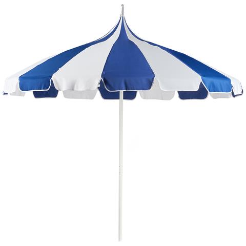 Ombrellone Da Esterno 245 Cm Minoa Bianco /blu - Foto 2