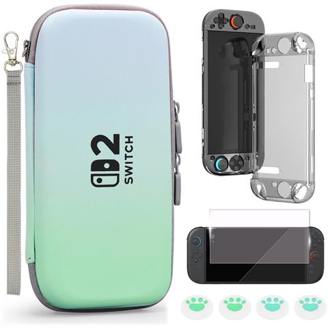 Set Di Custodie Per Il Trasporto Per Switch 2 Light Blue + Green - Foto 1