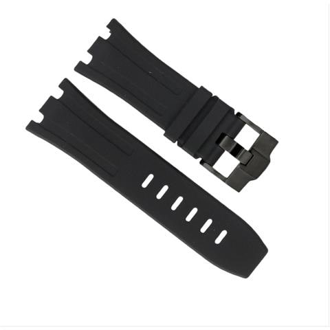 Cinturino In Silicone Compatibile Con Audemars Piguet Royal Oak Offshore 15710 15703 Black 30 Mm - Foto 2