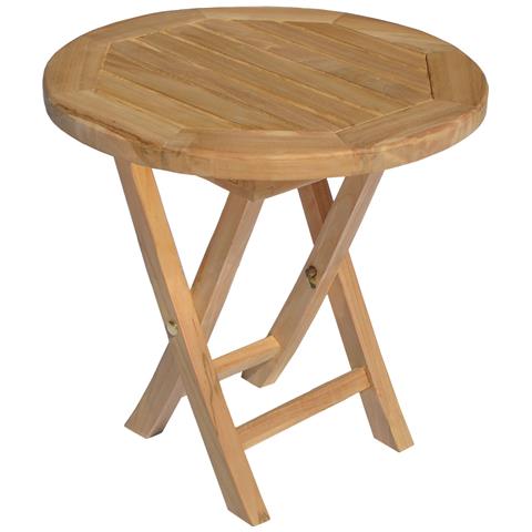 Tavolino Rotondo In Teak 50cm Lombok - Foto 1