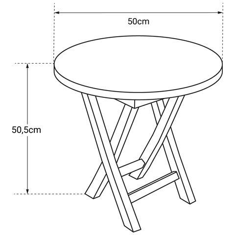 Tavolino Rotondo In Teak 50cm Lombok - Foto 5