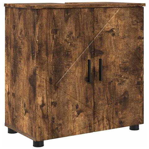 Mobile da Bagno Rovere fumo 61 x 35 x 64 cm Legno multistrato - Foto 1