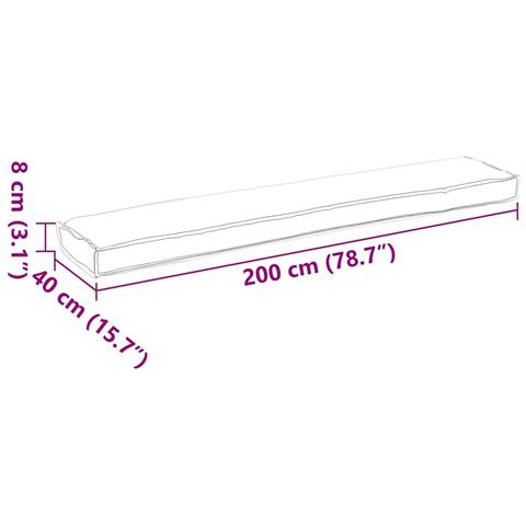 Cuscino per pallet Floral Giungla tropicale 200 x 40 x 8 cm - Foto 9
