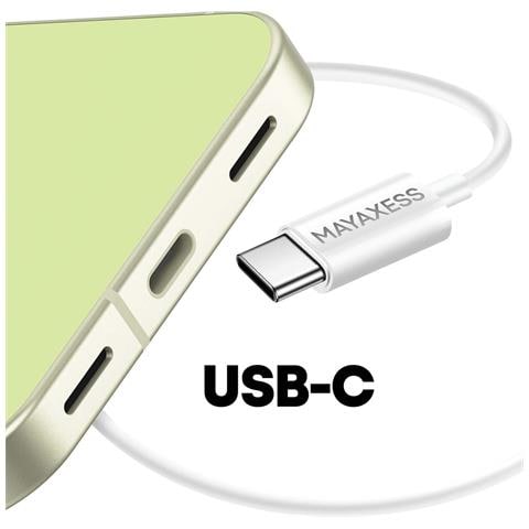Cuffie Cablate Usb-c Per Google Pixel 10 Con Microfono Integrato, Bianco - Foto 2