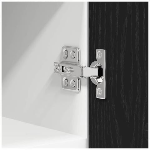 Armadio pensile Riga Rovere Nero e Bianco 30 x 31 x 40 cm - Foto 9