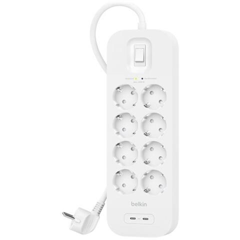 SRB004VF2M Bianco 8 presa (e) AC 2 m - Foto 1