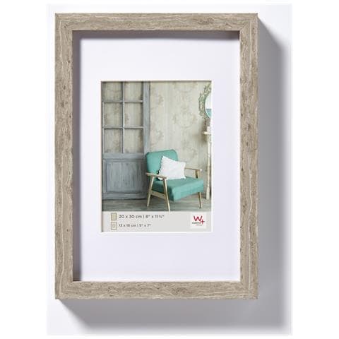 Stoccolma Cornice In Legno. 50x70 Grigio - Foto 1