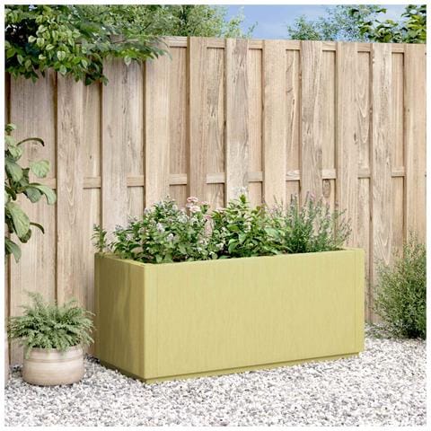 Scatola per Fiori da Giardino Verde 80 x 36 x 35 cm PP - Foto 2