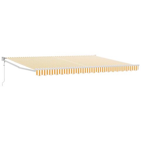 Tettuccio Elettrico Retrattile Giallo e Bianco 4 x 2 m - Foto 1