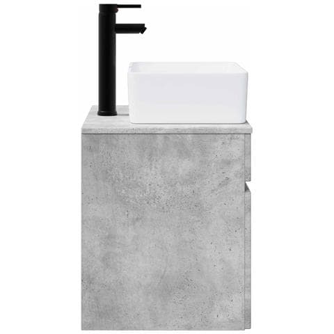 Mobile lavabo da parete Grigio Cemento 49 x 41 x 63 cm - Foto 2