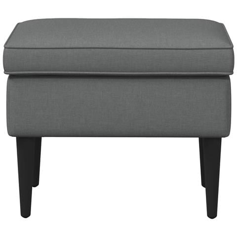 Poggiapiedi Grigio Scuro 55 x 35 x 41 cm Tessuto - Foto 2