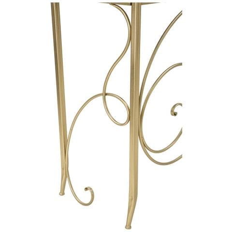 Consolle Art In Ferro, Mdf E Specchio Gold - 140 X 40 X H 80 Cm - Foto 8