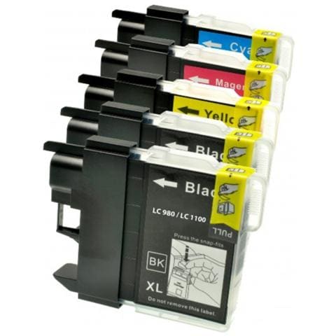 Ink Compatibile Brother Lc980c Lc1100c Ciano Dcp145/165 Mfc250/290c Mfc 5490cn Mfc 5890cn Dcp 6690cw - Foto 1