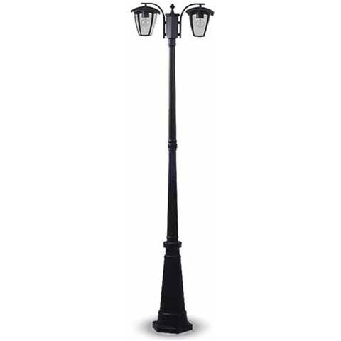 Palo Da Giardino 199 Cm Lampione Segnaviali Da Terra 2 X E27 Ip44 Esterno Vt-739 7062 - Foto 2
