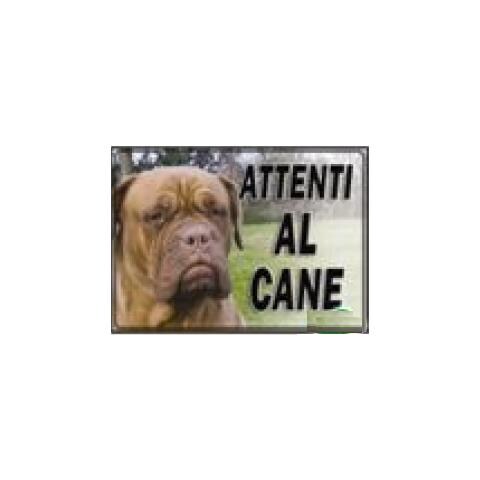 Cartello Attenti Al Cane 18 Cm 32 X 44 Plastificato - Foto 1