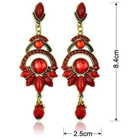 Orecchini Fantasia E019580 (rosso) - Foto 2