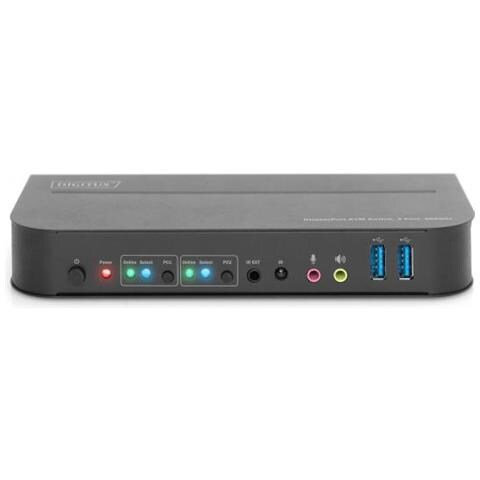 Kvm Switch 2-port 2xdp / 1x Out 2x1dp Dp / Hdmi Out Usb 4kx2k 60hz - Foto 3