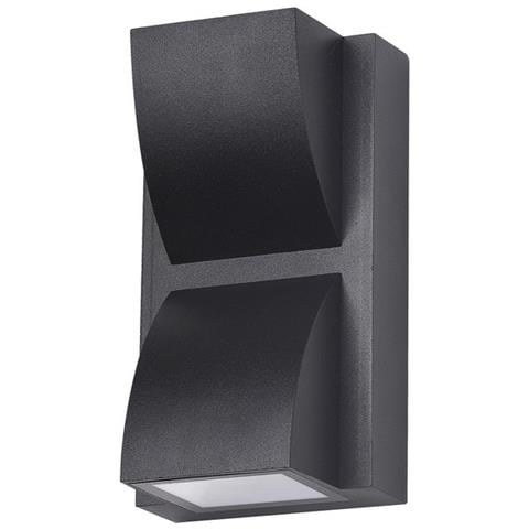 Applique Da Esterno Moderna A Led Nera, Bianco Caldo 3000k 120lm, Ip54 - Foto 2