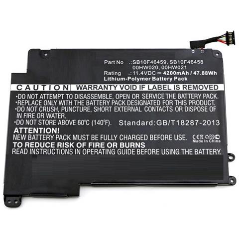 Coreparts Mbxle-ba0179 Ricambio Per Laptop Batteria (laptop Battery For Lenovo - 48wh Li-pol 11.4v 4200mah - Black, 48wh - Foto 1