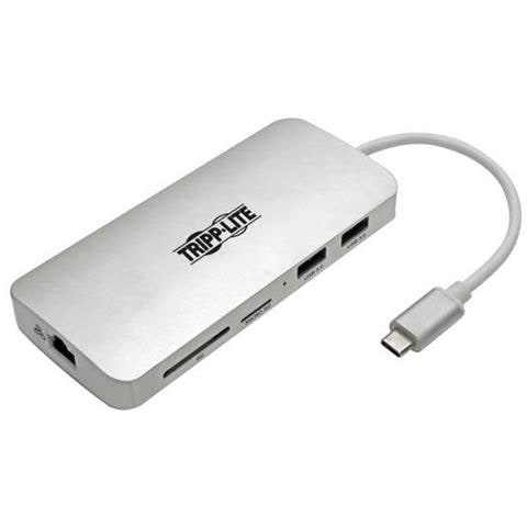 Tripp Lite U442-DOCK11-S USB 3.1 (3.1 Gen 2) Type-C 1000Mbit / s Argento perno e concentratore - Foto 1