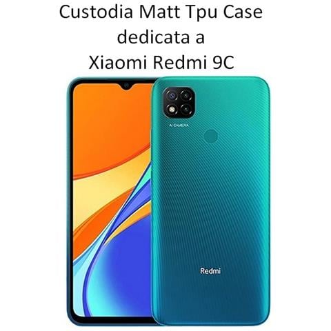 Custodia Tpu Silicone Cover Case Per Xiaomi Redmi 9c Black - Foto 2