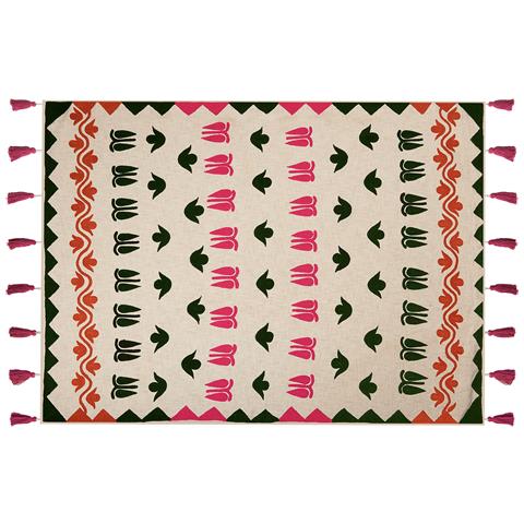 Coperta Anand Cotone 130 X 180 Cm Multicolore - Foto 2