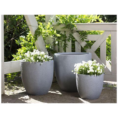 Vaso Per Piante Grigio 55 X 55 X 53 Cm Kannia - Foto 1