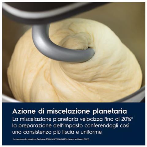 Planetaria E6KM1-4OWT in Acciaio Inossidabile Capacità da 6 e 4 Litri Potenza 1200W Colore Bianco - Foto 5