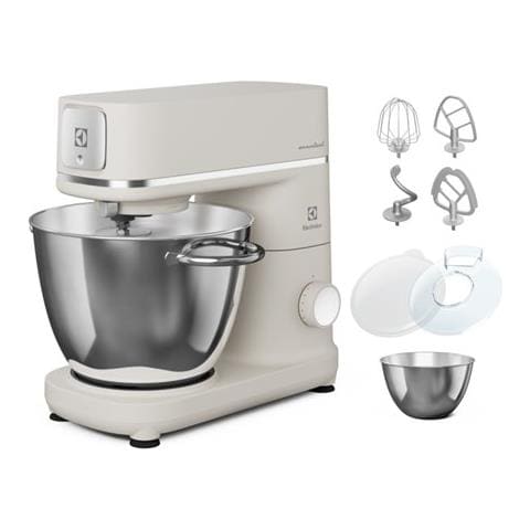 Planetaria E6KM1-4OWT in Acciaio Inossidabile Capacità da 6 e 4 Litri Potenza 1200W Colore Bianco - Foto 1