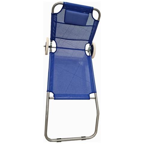 Sedia Sdraio Da Spiaggia Pieghevole E Richiudibile A Trolley Runner - Foto 2
