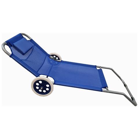 Sedia Sdraio Da Spiaggia Pieghevole E Richiudibile A Trolley Runner - Foto 5
