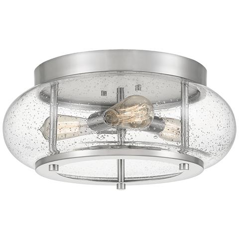 Plafoniera Industrial Nordica Trilogy Metallo Nichel Spazzolato 3 Luci E27 - Foto 1