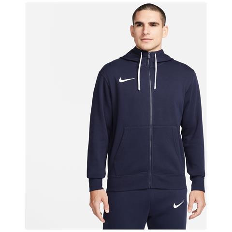Felpa Con Cappuccio Full Zip Cw6887-451 Uomo Taglia L Colore Blu - Foto 1