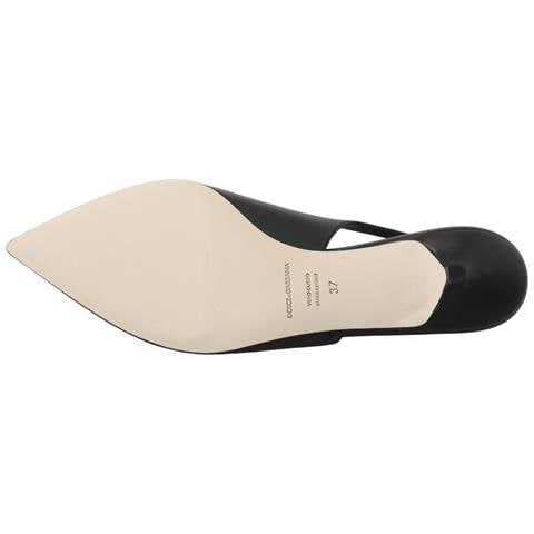 Scarpe Dã©colletã© Con Tacco In Pelle Nera - Eu37/us6.5 - Foto 2