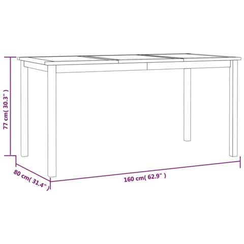 Set da Pranzo per Giardino 5 pz in Legno Massello di Teak - Foto 2