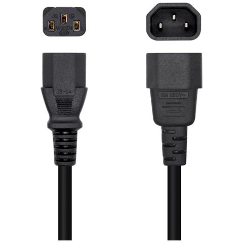 A132-0466 cavo di alimentazione Nero 3 m Accoppiatore C13 Accoppiatore C14 - Foto 2