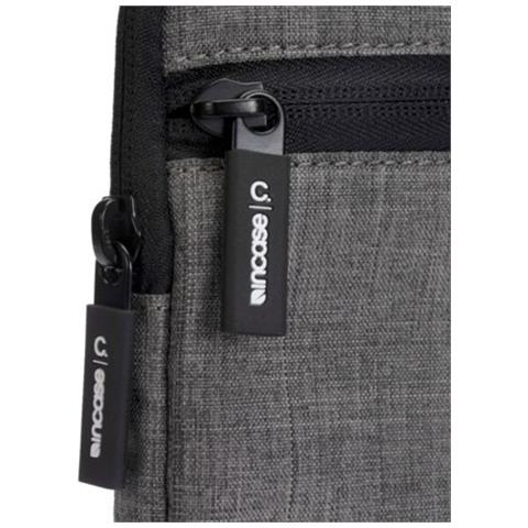 Custodia Da Trasporto In Poliestere Con Cerniera Per Pc Da 13 Pollici, Grigio Antracite - Foto 4