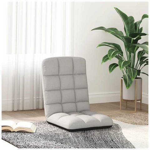 Sedia Da Terra Pieghevole Grigio Nuvola 71x51x62 Cm In Tessuto - Foto 3