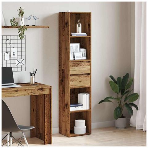 Libreria Legno Antico 36x30x171 Cm In Legno Multistrato - Foto 3