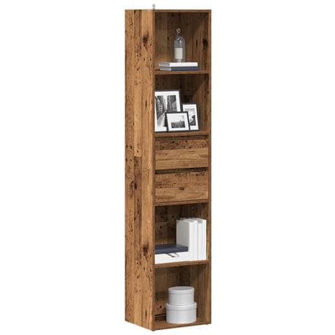 Libreria Legno Antico 36x30x171 Cm In Legno Multistrato - Foto 1