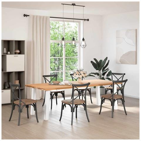 Gambe Per Tavolino 4 Pz Bianco 72 Cm In Acciaio - Foto 3