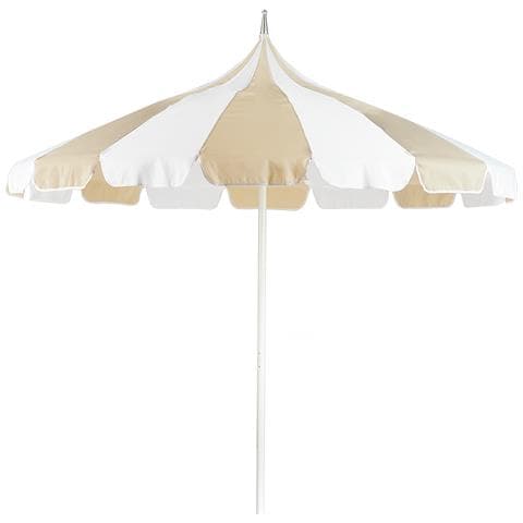 Ombrellone Da Esterno 245 Cm Minoa Bianco /beige - Foto 2