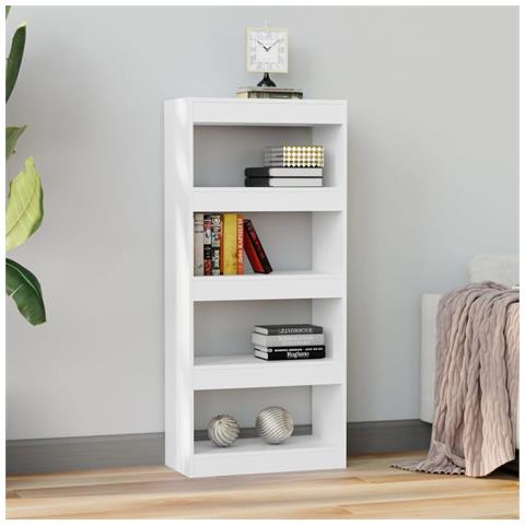 Lusso Casadino - Libreria/divisorio Bianco 60x30x135 Cm In Legno Multistrato - Foto 2