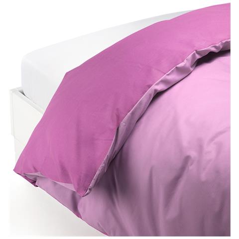 Sacco Copripiumino In Cotone Colore Viola Misura Singolo - Foto 2